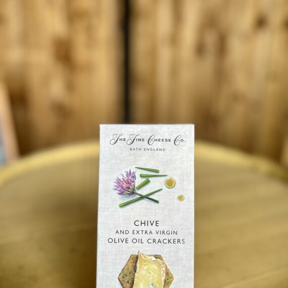 The Finest Cheese Co Chive and Extra Virgin Olive Oil Crackers